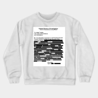 Redacted FBI Request: Read Between The Lines Crewneck Sweatshirt